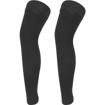 Élasticité Thrombus Veineux Jambes Amincissement Chaussettes de Compression Manchon Prévenir l'Œdème Varice Pression Longues Bas Longs black