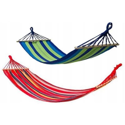 Comfortabele Polycotton Hamak 200x80cm met Spreidstok