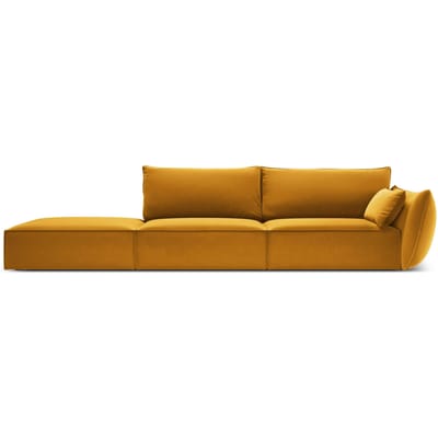 4-zitsbank Vanda links velvet | Mazzini Sofas
