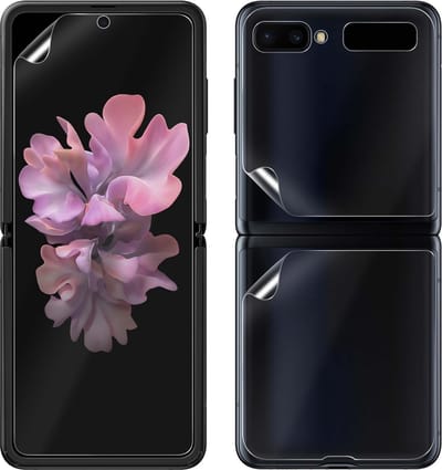 iMak, Set van 2 Hydrogel Screenprotectors Geschikt voor Galaxy Z Flip, Transparant