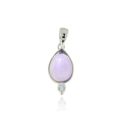 SilverGems Zilveren hanger met Amethist edelsteen