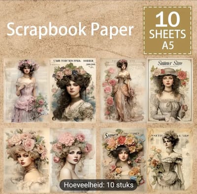 20 stuks servetten en 10 stuks scrapbook print papier geschikt voor decoupage hobby hobbypapier model 2