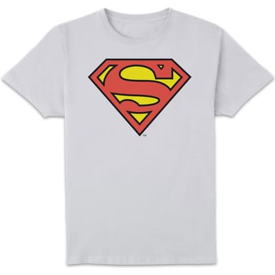 DC Originals Official Superman Shield T-shirt - Wit - 3XL