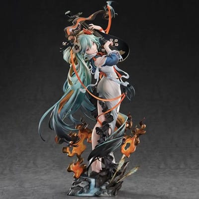 1/8 PVC Cheveux Longs Hatsune Maison des Poignards Volants Anime Accessoires de Bureau Ornement Fille Anime Jouet Tendance Figure Cadeau Garçon 29CM gray