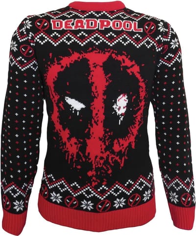 Deadpool Deadpool - Spray Heren Christmas jumper - zwart/rood/wit - L