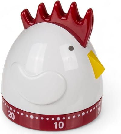 SnelShoppen - Keuken Timer Eivorm 60 Minuten Countdown Alarm Klok Praktische Eitimer voor Koken in Stijl met Duurzaam Plastic Design - Voor Eieren, Ge