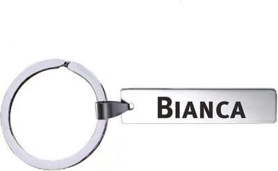 Sleutelhanger Met Naam - Bianca - RVS