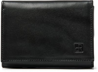 Herenportemonnee leer van dR Amsterdam | Portefeuille met kijkvenster, 2 briefgeldvakken & 2 muntgeldvakken | Ideale beurs voor heren | Prachtige leren billfold | RFID | Perfect als cadeau voor mannen | 2231