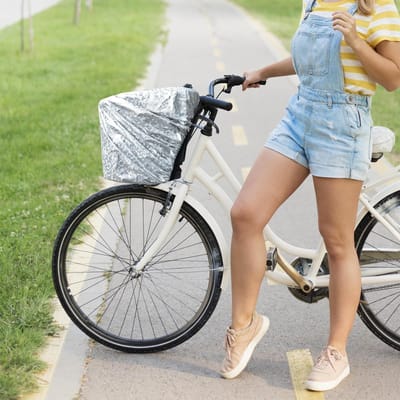 Cosensi- Regenbescherming Waterdicht - Fietsmand Hoes - Fietsmand Afdekking - Stuurmontage - 3 Paar - 7 kg Draagvermogen - Fietsmandhoes