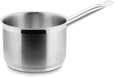 Hoge Steelpan RVS 20 cm - Geschikt voor Alle Warmtebronnen Inclusief Inductie