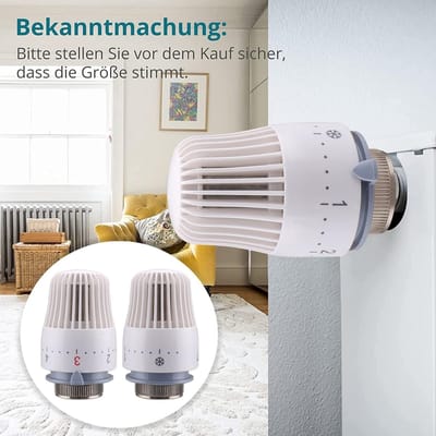 Thermostatische Radiatorkop M30x1.5 voor Verwarming - Temperatuurregeling Woonhuis en Kantoor