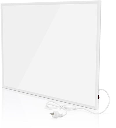 NETTLIFE Elektrische kachel - Infrarood Verwarming - Elektrische Verwarmingspaneel - 290W Wandverwarming - met oververhittingsbeveiliging - Automatische uitschakeling bij oververhitting - Wit Paneel - voor Slaapkamer | Hotel