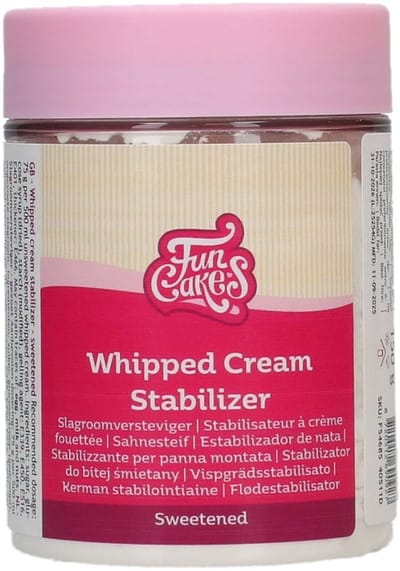 FunCakes Slagroomversteviger - Gezoet - 150 g