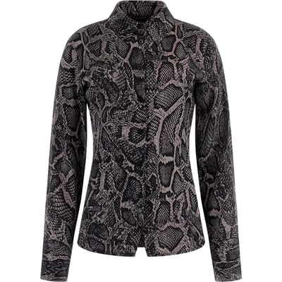 GUESS New Ls Fernanda Cors Phyton Grey Skin Pri Taglia: M | Maglie a manica lunga Outlet | Donna | Grigio