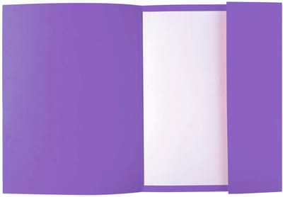 Exacompta 5x ROCK''S 210 -Pak van 50 dossiermappen 210g/m2 met 1 klep - 24x32cm A4 - - Paars - 218008E