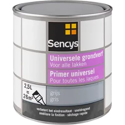 Sencys Universele Grondverf Grijs 2,5l