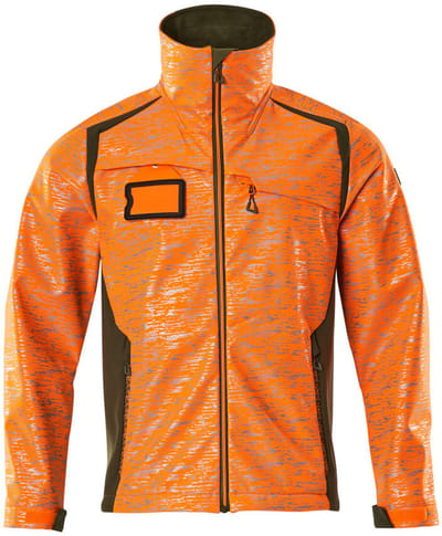 Mascot Accelerate Safe Softshell jas 19202-291 - hi-vis oranje/mosgroen - 4XL