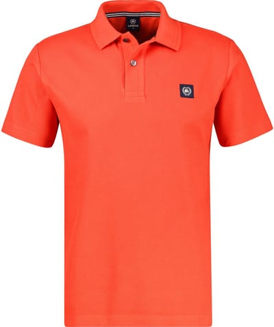 LERROS Poloshirt met wafelstructuur, grote maten , Maat: 3XL , Kleur: VIVID RED , 100% katoen