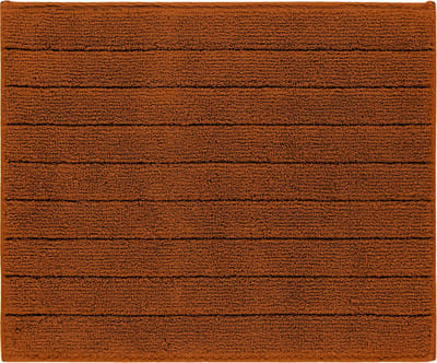 Casilin Badmat Antislip 50x60cm Luca - Waterabsorberende Badkamermat - Wasbaar en Sneldrogend - Voor Douche en Bad - 100% Katoen - Rechthoek - Oranje