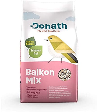 Balkonmix voor Wilde Vogels - Hoogwaardige Gepelde Mix voor Elk Seizoen