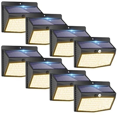 Buiten Zonnelamp met 138 LED's en 3 Verlichtingsmodi - Waterdicht en Energiezuinig voor Tuin en Garage