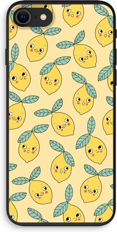 Case Company® - Hoesje geschikt voor iPhone 8 hoesje - Citroenen - Biologisch Afbreekbaar Telefoonhoesje - Bescherming alle Kanten en Schermrand