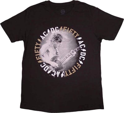 AC/DC - Angus Live Heren T-shirt - S - Zwart