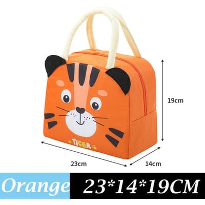 Geïsoleerde Lunchbox Mannen Vrouwen Reizen Draagbaar Kamperen Picknicktas Koud Voedsel Koeltas Thermische Tas Kinderen Geïsoleerde Etui Met Riem orange