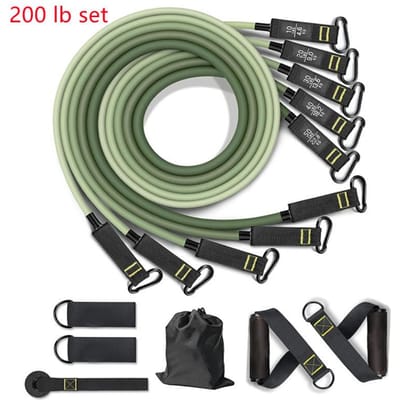 Collection de 11 Bandes de Résistance Multifonctionnelles Professionnel Fitness Élastique Caoutchouc Bande d'Exercice Portable pour Voyage Salle de Sport à Domicile Ajout - Utilisation Pratique