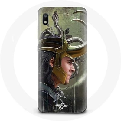 Coque - Maniacase - Samsung Galaxy A10 - Souple - Noir - Loki Thor Ragnarok noir
