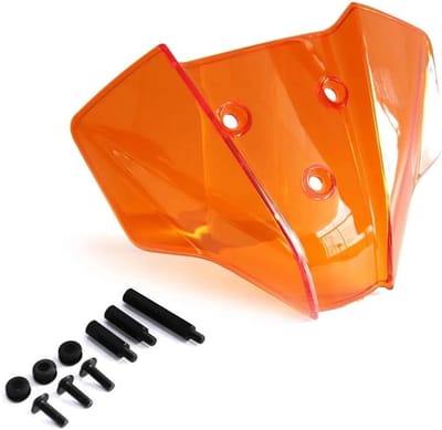 Motorfiets Windscherm - Winddeflector Schild - Comfortabeler Rijden - Verhoogt Windbescherming - Niet gespecificeerd - Oranje