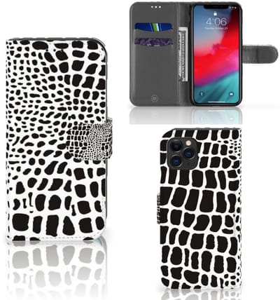 Apple iPhone 11 Pro Telefoonhoesje met Pasjes Slangenprint
