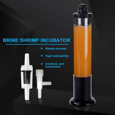 Visvoer Vis Worm Pekel Garnalen Eieren Hatcher Incubator Fokken Garnalen Aquarium Fish Tank Hatch zwart