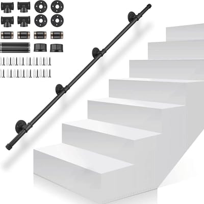 Metalen Trapleuning 300cm - Antislip Wandrelingsysteem voor Binnen en Buiten