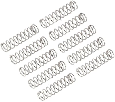 Compressieveren - Drukveren Roestvrij Staal - Reparaties Thuis - 304 Roestvrij Staal - 0.6 x 6 x 25 mm - Zilver