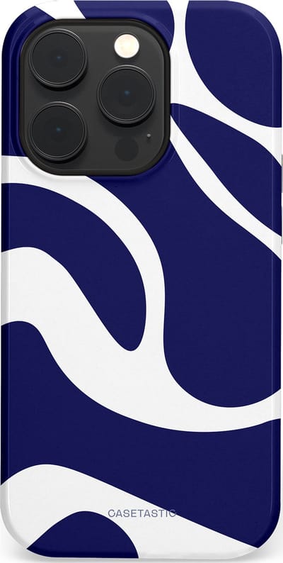 Casetastic Hoesje Geschikt voor Apple iPhone 14 Pro Magsafe - Stijlvolle Beschermende Duo-layer Case - Zeebries Golven
