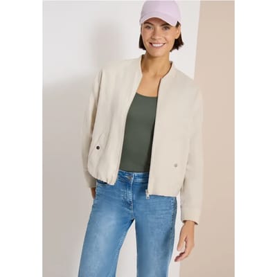 Linnen blouson met rimpels