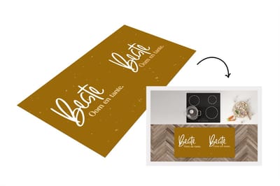 Keukenloper - Loper keuken - Quotes - Goud - 'Beste oom en tante' - Spreuken - 120x60 cm - Keukenloper vinyl