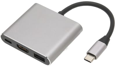 Dailygoody - C-Hub - USB-C naar USB-Adapter - 4K HDMI-Uitgang - Compact - Power Delivery - 60W Opladen - Geschikt voor C-Laptops - Type C Apparaten