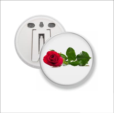 Button Met Clip - Roos