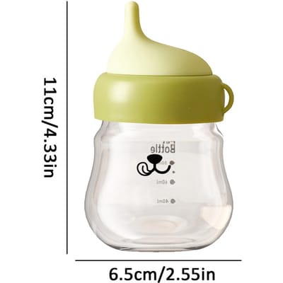 Biberons pour chats avec tétine en silicone souple, spécialement conçus pour les chatons et les chiots. Biberon résistant aux morsures, anti-étouffement et anti-flatulences. vert