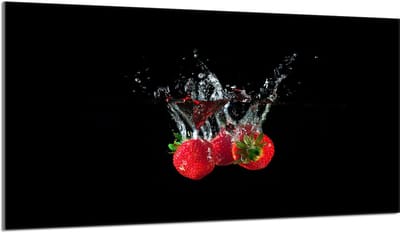 TMK ArtDeko Serie - Glazen Beschermplaat - 90x52cm - Truksbalmotief