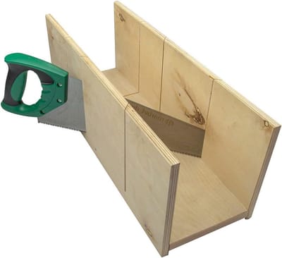 Verstekbak met zaag - Houtbewerkingstool - Nauwkeurig zagen - XL formaat - 48.5 cm - Groen