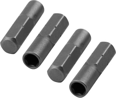 Set van 4 magnetische bitadapters van 6,35 mm naar 4 mm voor micro schroevendraaiers, accessoires voor gereedschap en bussen
