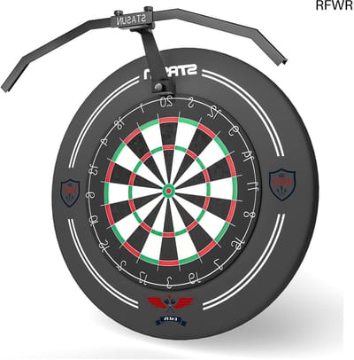 RFWR® Opvouwbare Led-dartbordverlichting voor Professionele Dartspellen - Instelbare Helderheid en Hoek, Geen Zijverblinding
