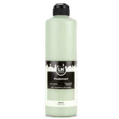 LM-Kreativ Meubelverf - Houtverf op waterbasis - Voor binnen en buiten - Milieuvriendelijk - Saliegroen - 500 ml