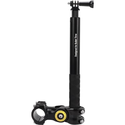 PULUZ Fietsstuur Camera Klem Buis Camera Houder Bevestiging Motorfiets Beugel voor Valbeugel met Selfie wit
