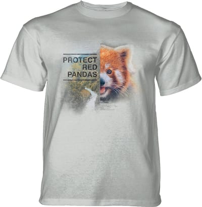 T-shirt Protect Red Panda Grey S