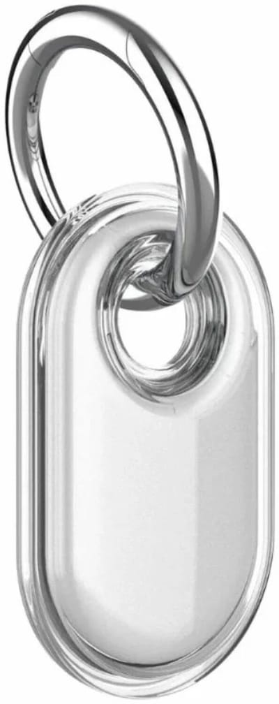 Hoesje Geschikt voor Samsung Galaxy SmartTag 2 - IP68 Waterbestendig TPU Cover - met Karabijnhaak - Transparant