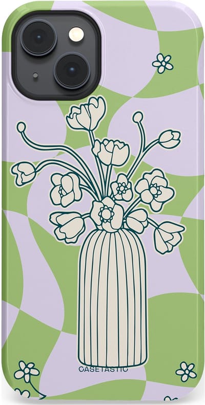 Casetastic Hoesje Geschikt voor Apple iPhone 14 Plus Magsafe - Stijlvolle Beschermende Duo-layer Case - Bosje vol groen
